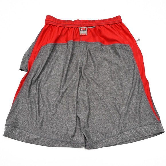 Ohio State Buckeyes Shorts Mens Medium Gray Nike Dri Fit Gym‎ Basketball Swoosh - Picture 10 of 12